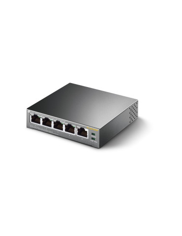 TP-Link TL-SG1005P Hallitsematon Gigabit Ethernet (10 100 1000) Power over Ethernet -tuki Musta