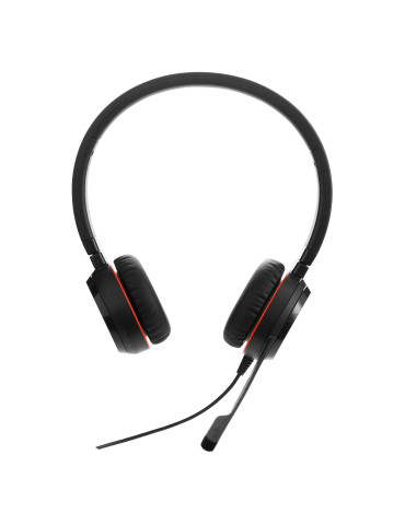 Jabra Evolve 20 SE Headset Kabel Huvudband Kontor callcenter USB Type-C   USB Type-A Svart