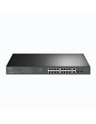 TP-Link TL-SG1218MP verkkokytkin Hallitsematon Gigabit Ethernet (10 100 1000) Power over Ethernet -tuki 1U Musta