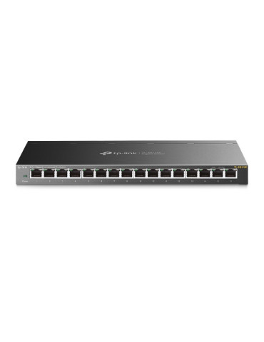 TP-Link TL-SG116E Hallitsematon L2 Gigabit Ethernet (10 100 1000) Musta