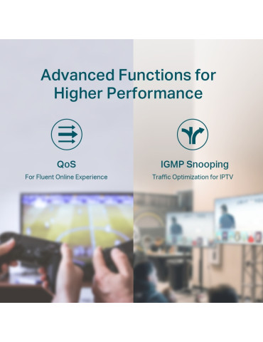 TP-Link TL-SG116P verkkokytkin Hallitsematon Gigabit Ethernet (10 100 1000) Power over Ethernet -tuki Musta