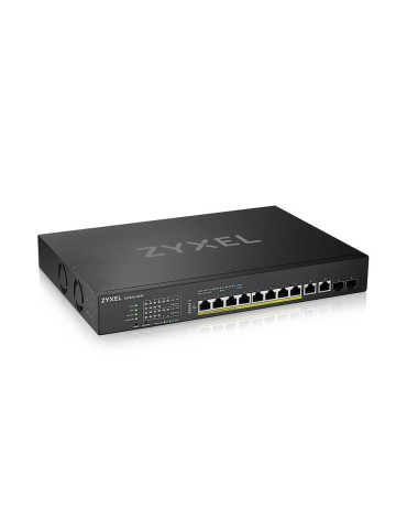 Zyxel XS1930-12HP-ZZ0101F verkkokytkin Hallittu L3 10G Ethernet (100 1000 10000) Power over Ethernet -tuki Musta