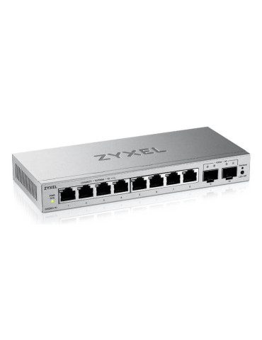 Zyxel GS1200-10v3 hanterad L2 Gigabit Ethernet (10 100 1000) Skrivbord Grå