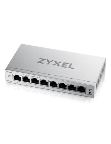 Zyxel GS1200-8V3 hanterad L2 Gigabit Ethernet (10 100 1000) Skrivbord Grå