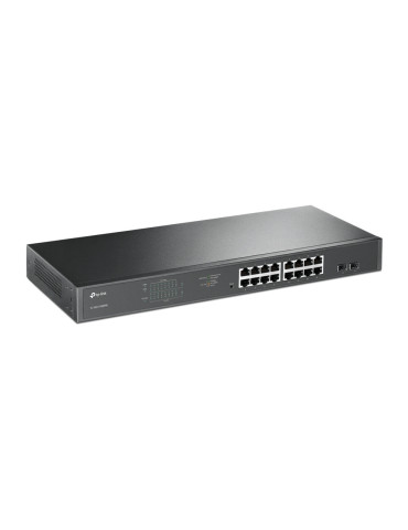TP-Link TL-SG1218MPE hanterad L2 Gigabit Ethernet (10 100 1000) Strömförsörjning via Ethernet (PoE) stöd 1U Svart