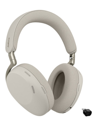 Jabra Evolve3 85 UC + Link 390c Headset Wireless Head-band Calls Music USB Type-C Bluetooth Gray