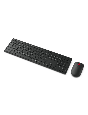 Lenovo 4X31S04814 tangentbord Mus inkluderad Kontor Trådlös RF + Bluetooth tyska Svart