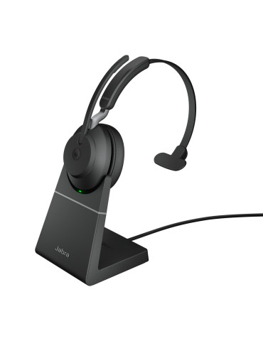 Jabra Evolve2 65 Headset Trådlös Huvudband Kontor callcenter USB Type-A Bluetooth Laddningsställ