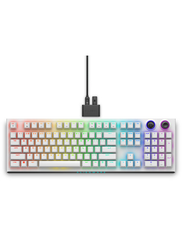 Alienware Tri-Mode AW920K keyboard Gaming USB + RF Wireless + Bluetooth White