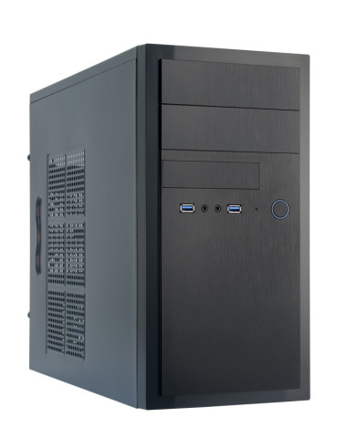 Chieftec HT-01B-OP tietokonekotelo Mini Tower Musta