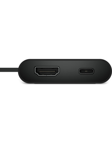 DELL DA225 Langallinen USB 3.2 Gen 1 (3.1 Gen 1) Type-C Musta