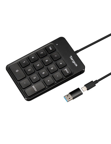 Targus AKP13GL Numeerinen näppäimistö Universaali USB Musta