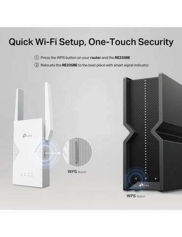 TP-Link BE3600 Verkkolähetin ja -vastaanotin Valkoinen 2500 Mbit s