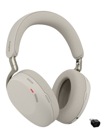 Jabra Evolve3 85 MS + Link 390c Headset Wireless Head-band Calls Music USB Type-C Bluetooth Gray