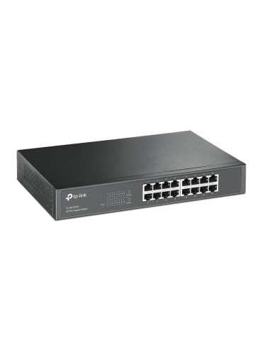 TP-Link TL-SG1016D Ohanterad Gigabit Ethernet (10 100 1000) Svart