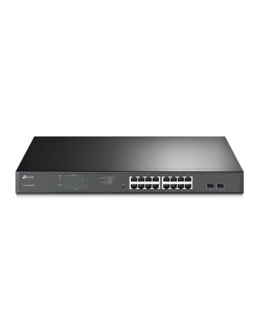 TP-Link TL-SG1218MPE hanterad L2 Gigabit Ethernet (10 100 1000) Strömförsörjning via Ethernet (PoE) stöd 1U Svart