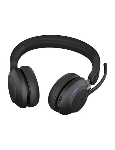 Jabra Evolve2 65 Headset Trådlös Huvudband Kontor callcenter USB Type-A Bluetooth Laddningsställ
