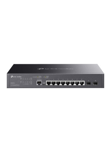 TP-Link Omada SG3210 nätverksswitchar hanterad L2 L3 Gigabit Ethernet (10 100 1000) 1U Svart