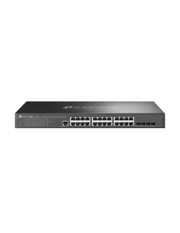 TP-Link Omada SG3428 nätverksswitchar hanterad L2 L3 Gigabit Ethernet (10 100 1000) 1U Svart