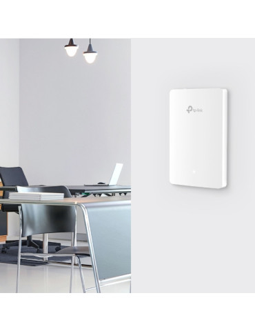 TP-Link Omada EAP615-WALL access-punkter för trådlösa nätverk 1774 Mbit s Vit Strömförsörjning via Ethernet (PoE) stöd