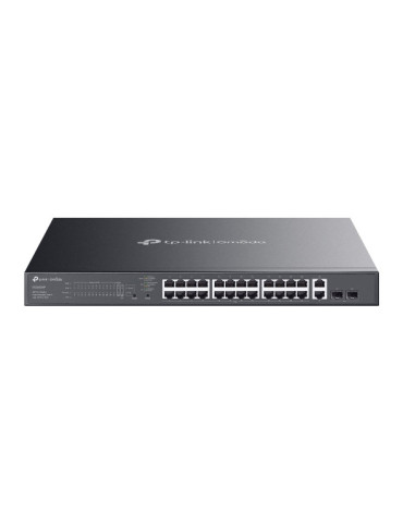 TP-Link Omada ES228GMP verkkokytkin Hallittu L2 Gigabit Ethernet (10 100 1000) Power over Ethernet -tuki Musta