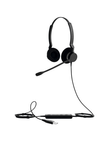 Jabra BIZ 2300 Duo Mono Kuulokkeet Langallinen Pääpanta Toimisto puhelukeskus USB A-tyyppi musta