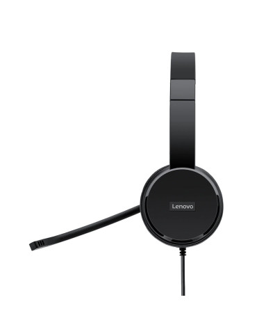 Lenovo 4XD0X88524 kuulokkeet ja kuulokemikrofoni Langallinen Pääpanta Toimisto puhelukeskus Musta