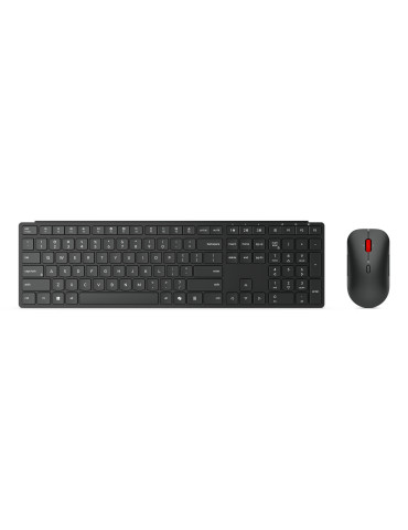 Lenovo 4X31S04814 tangentbord Mus inkluderad Kontor Trådlös RF + Bluetooth tyska Svart
