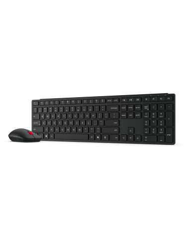 Lenovo 4X31S04814 tangentbord Mus inkluderad Kontor Trådlös RF + Bluetooth tyska Svart