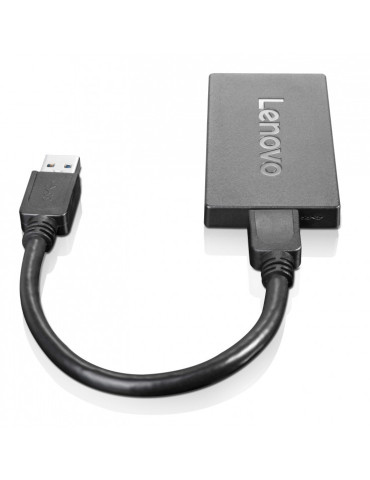 Lenovo 4X90J31021 USB grafiikka-adapteri 3840 x 2160 pikseliä Musta