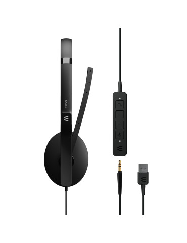 EPOS ADAPT 165 USB II Kuulokkeet Langallinen Pääpanta Toimisto puhelukeskus USB Type-C Musta