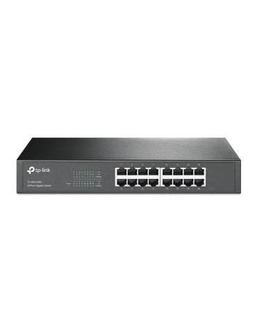 TP-Link TL-SG1016D Hallitsematon Gigabit Ethernet (10 100 1000) Musta