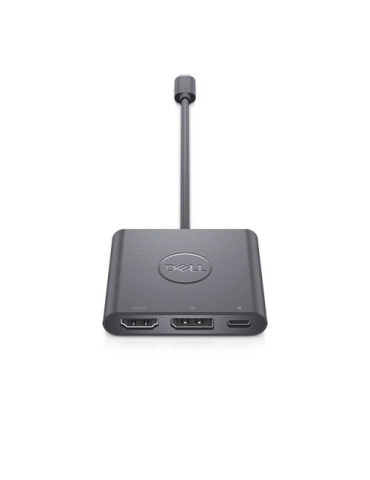 DELL Dell-adaptern USB-C till HDMI DP med strömgenomströmning