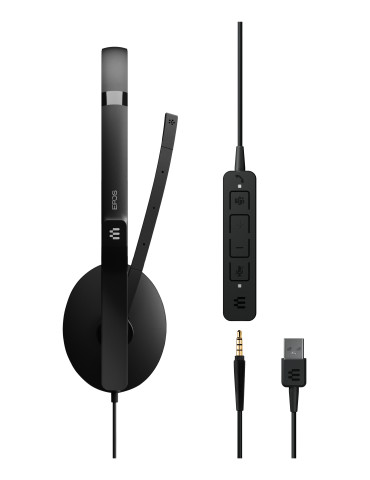 EPOS ADAPT 165T USB II Kuulokkeet Langallinen Pääpanta Toimisto puhelukeskus USB A-tyyppi Musta