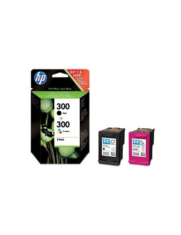 HP 300 black & color ink...