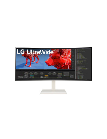 LG 38BR85QC-W platta pc-skärmar 96,5 cm (38") 3840 x 1600 pixlar UltraWide Quad HD+ LCD Vit