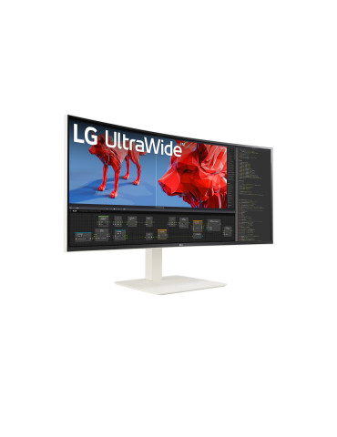 LG 38BR85QC-W platta pc-skärmar 96,5 cm (38") 3840 x 1600 pixlar UltraWide Quad HD+ LCD Vit