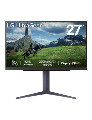 LG 27GS85Q-B platta pc-skärmar 68,6 cm (27") 2560 x 1440 pixlar Quad HD LCD Svart