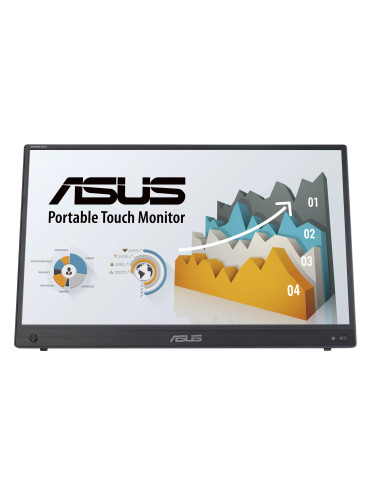 ASUS ZenScreen MB16AMTR platta pc-skärmar 39,6 cm (15.6") 1920 x 1080 pixlar Full HD LCD Pekskärm Svart