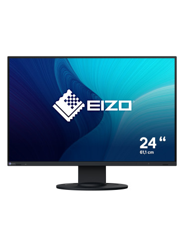 EIZO FlexScan EV2410R-BK platta pc-skärmar 61,2 cm (24.1") 1920 x 1200 pixlar WUXGA LCD Svart