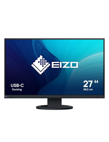 EIZO FlexScan EV2720S-BK platta pc-skärmar 68,6 cm (27") 2560 x 1440 pixlar Quad HD LCD Svart