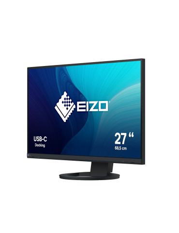 EIZO FlexScan EV2720S-BK platta pc-skärmar 68,6 cm (27") 2560 x 1440 pixlar Quad HD LCD Svart
