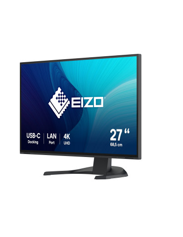 EIZO FlexScan EV2740X-BK platta pc-skärmar 68,6 cm (27") 3840 x 2160 pixlar 4K Ultra HD LCD Svart