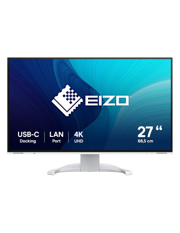 EIZO FlexScan EV2740X-WT platta pc-skärmar 68,6 cm (27") 3840 x 2160 pixlar 4K Ultra HD LCD Vit
