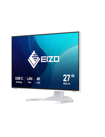 EIZO FlexScan EV2740X-WT platta pc-skärmar 68,6 cm (27") 3840 x 2160 pixlar 4K Ultra HD LCD Vit