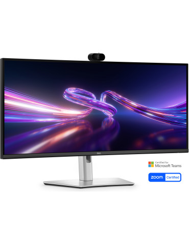 DELL Pro P P3426WEV tietokoneen litteä näyttö 86,6 cm (34.1") 3440 x 1440 pikseliä Wide Quad HD LCD Musta, Hopea