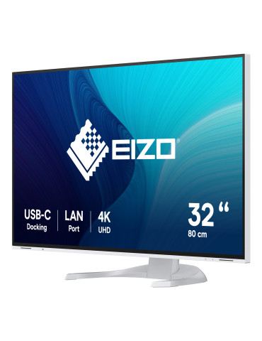 EIZO FlexScan EV3240X-WT platta pc-skärmar 80 cm (31.5") 3840 x 2160 pixlar 4K Ultra HD LCD Vit