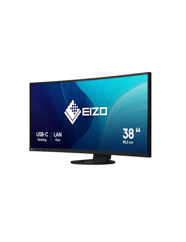 EIZO FlexScan EV3895-BK platta pc-skärmar 95,2 cm (37.5") 3840 x 1600 pixlar UltraWide Quad HD+ LCD Svart