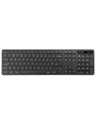 Targus EcoSmart AKB873NO näppäimistö Universaali RF Wireless + Bluetooth QWERTY Pohjoismainen Musta