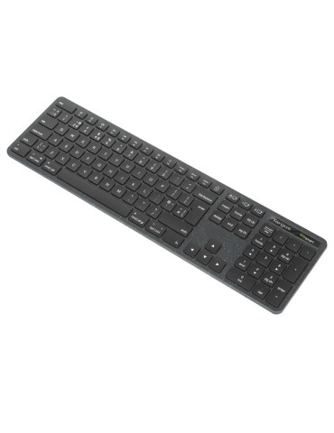 Targus EcoSmart AKB873NO näppäimistö Universaali RF Wireless + Bluetooth QWERTY Pohjoismainen Musta